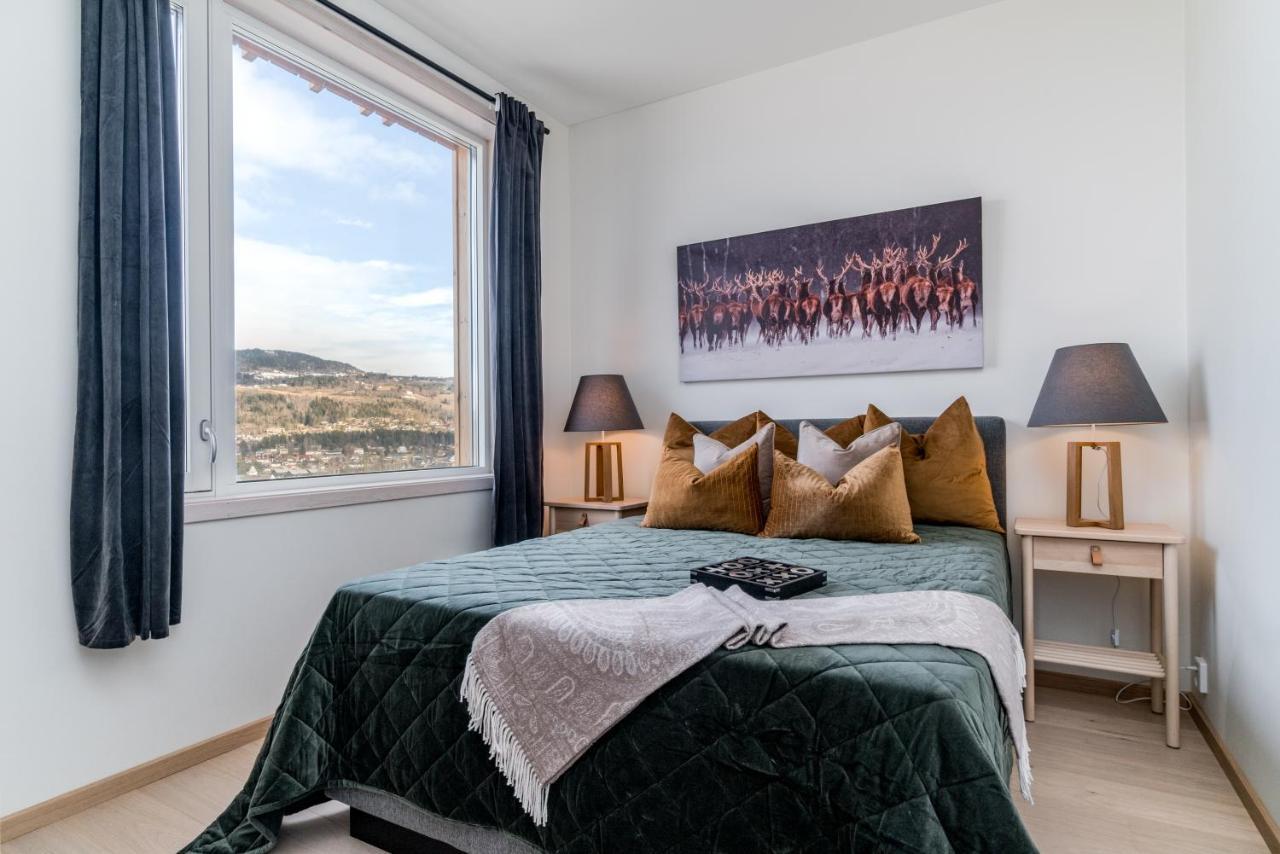 Mjos Tower Apartment - Lovely City View Ringsaker Bagian luar foto
